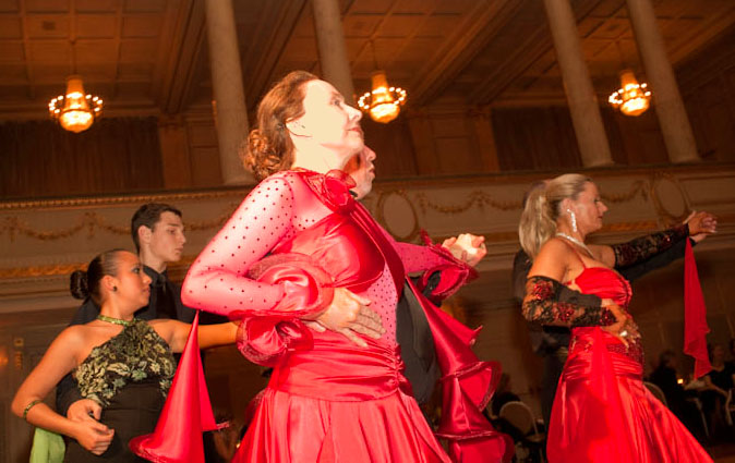 Auftritt beim Blumenball